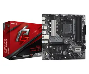 ASROCK B550M PHANTOM GAMING 4 3 kartos AMD AM4 lizdas 4 xDDR4 4733+ 1 PCIe 4.0 x16 1 PCIe 4.0 x16 1…